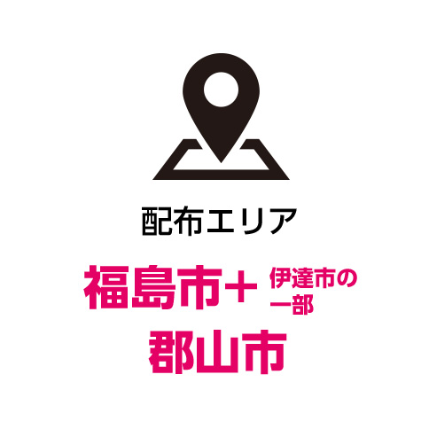 配布エリア福島市郡山市